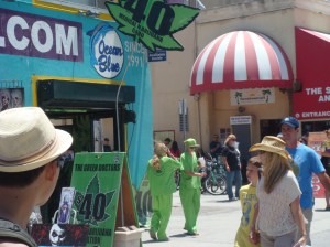 Marijuana doctors on duty in Venice Beach, California.