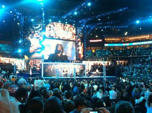 The Foo Fighters rocking out at the DNC 2012.