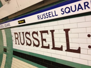 Russell Square Underground Tile. 